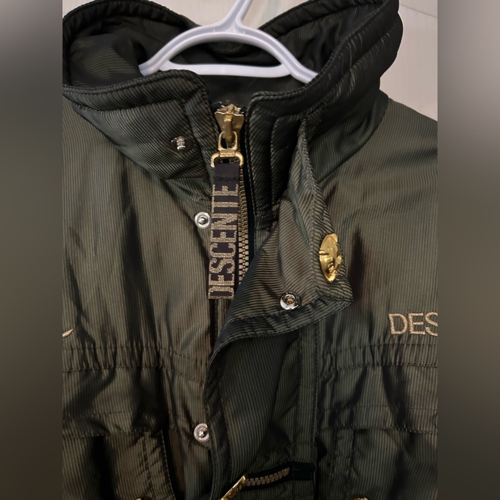 Descente Green Long Winter Jacket - Picture 4 of 12